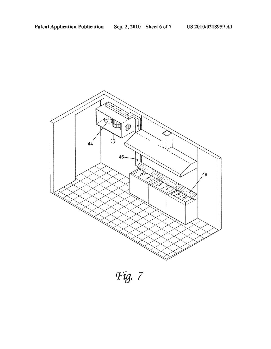 Method and device for suppression of fire by local flooding with ultra-fine water mist - diagram, schematic, and image 07