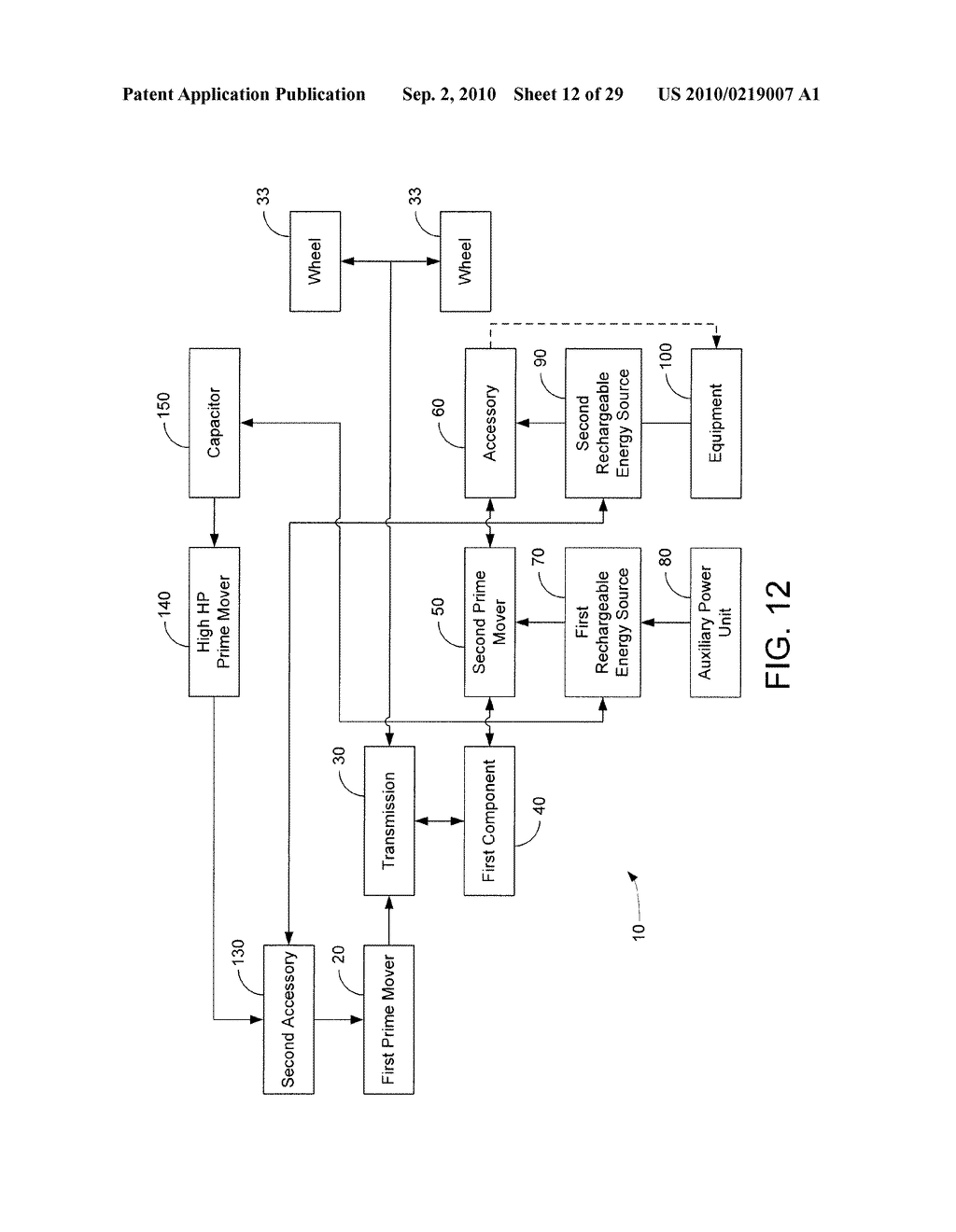 HYBRID VEHICLE DRIVE SYSTEM AND METHOD AND IDLE REDUCTION SYSTEM AND METHOD - diagram, schematic, and image 13