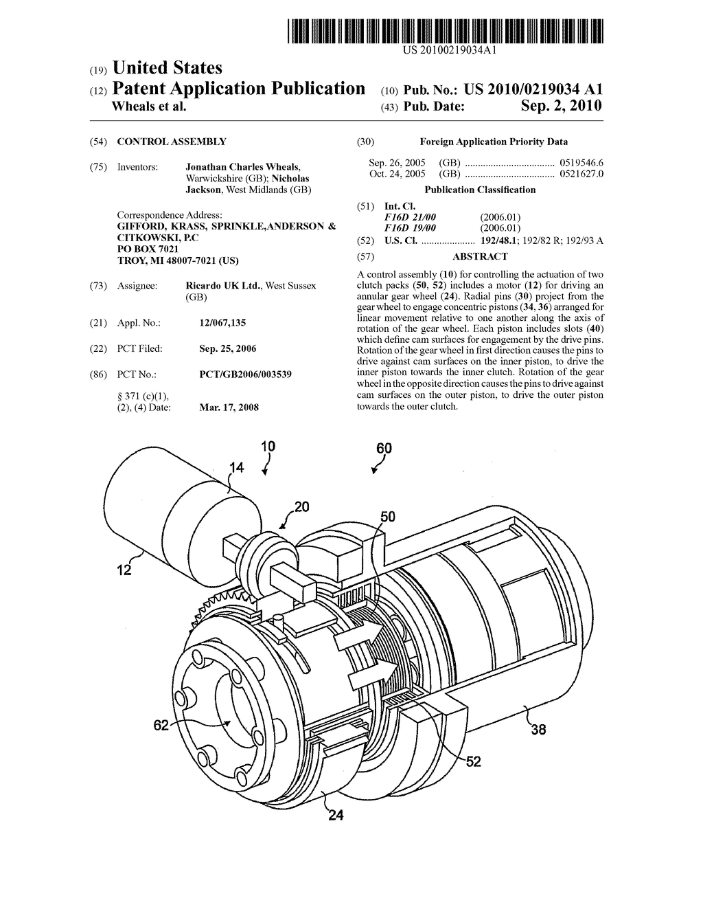 CONTROL ASSEMBLY - diagram, schematic, and image 01