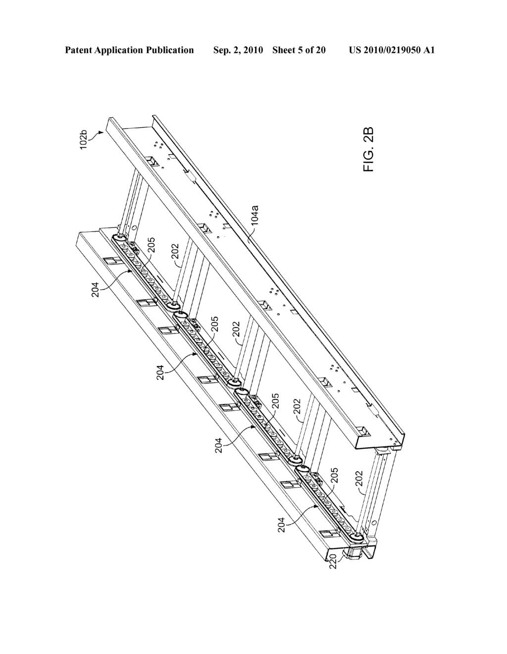 DIRECT DRIVE MODULAR BELT CONVEYOR, CARTRIDGE, AND QUICK CONNECT-DISCONNECT CONSTANT VELOCITY DRIVE SHAFT, FOR HIGH SPEED FOUP TRANSPORT - diagram, schematic, and image 06