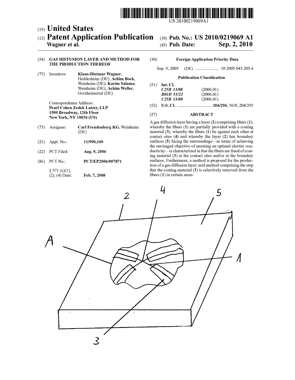 Gas Diffusion Layer and Method for the Production Thereof - diagram, schematic, and image 01