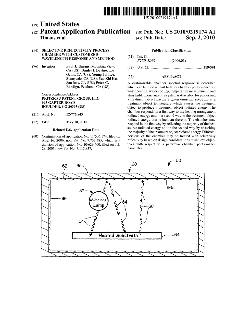 Selective Reflectivity Process Chamber with Customized Wavelength Response and Method - diagram, schematic, and image 01