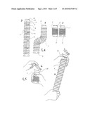 RETRACTABLE AND FLEXIBLE PLASTIC CONTAINER FOR LIQUIDS diagram and image