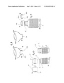 RETRACTABLE AND FLEXIBLE PLASTIC CONTAINER FOR LIQUIDS diagram and image