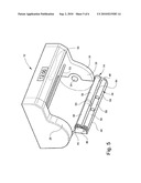 DISPENSING GAP DEFINED BETWEEN LOADING DOOR AND MAIN BODY OF AUTOMATIC TOWEL DISPENSER diagram and image