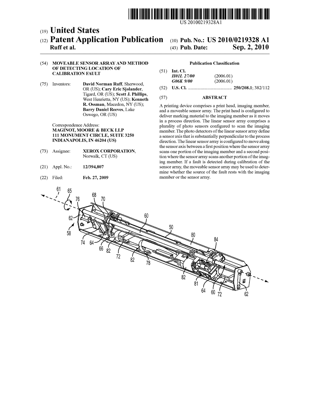 Moveable Sensor Array and Method of Detecting Location of Calibration Fault - diagram, schematic, and image 01