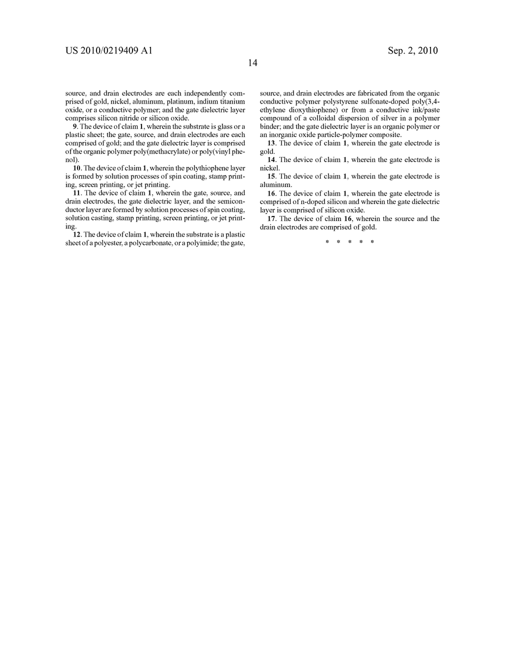 POLYTHIOPHENES AND DEVICES THEREOF - diagram, schematic, and image 17