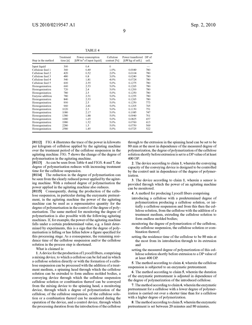 LYOCELL METHOD COMPRISING AN ADJUSTMENT OF THE PROCESSING DURATION BASED ON THE DEGREE OF POLYMERIZATION - diagram, schematic, and image 15