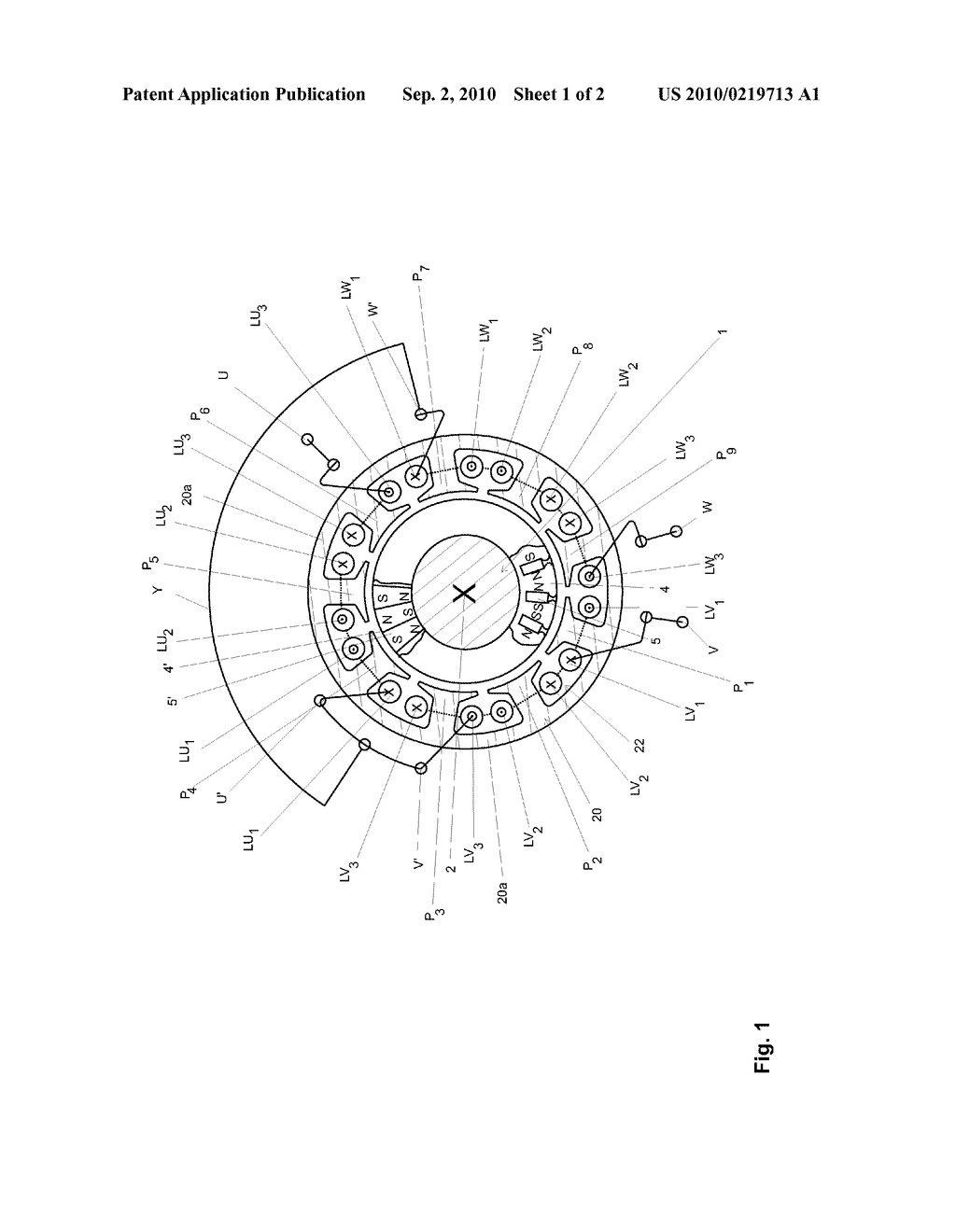 STATOR WINDING FOR AN ELECTRIC MOTOR - diagram, schematic, and image 02