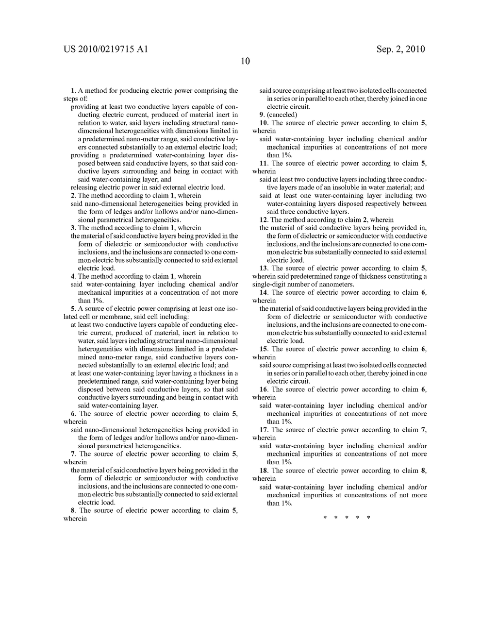 Method for Producing Electric Power and Device for Carrying Out Said Method - diagram, schematic, and image 14