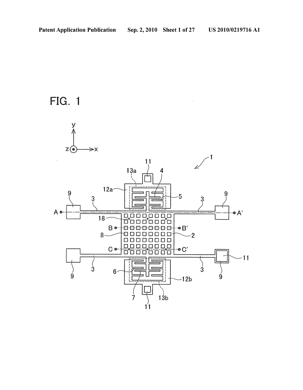 MICRO DEVICE HAVING A MOVABLE STRUCTURE - diagram, schematic, and image 02