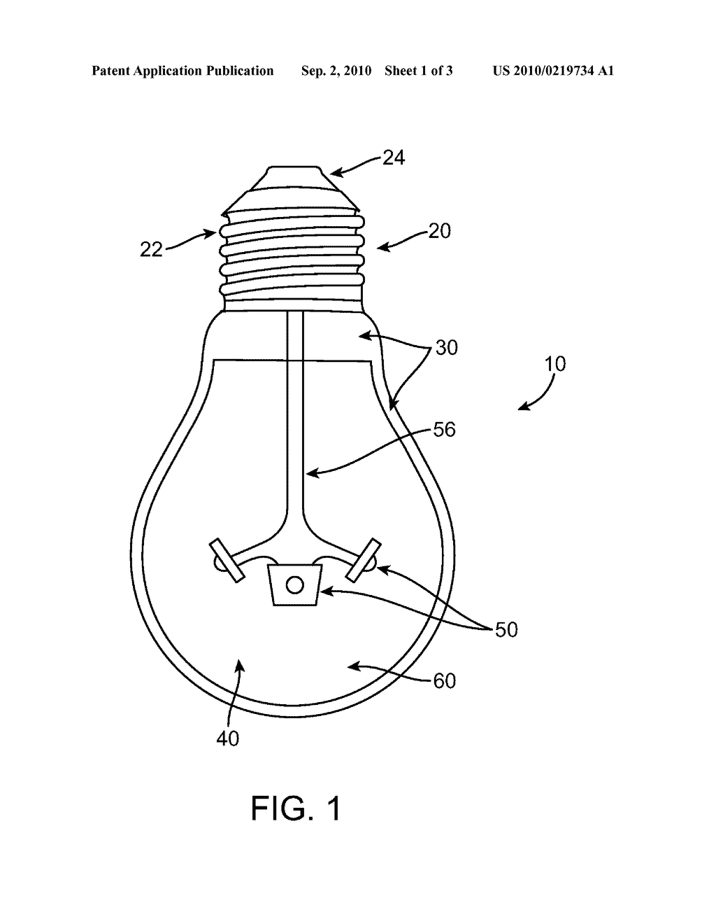 APPARATUS FOR COOLING LEDS IN A BULB - diagram, schematic, and image 02