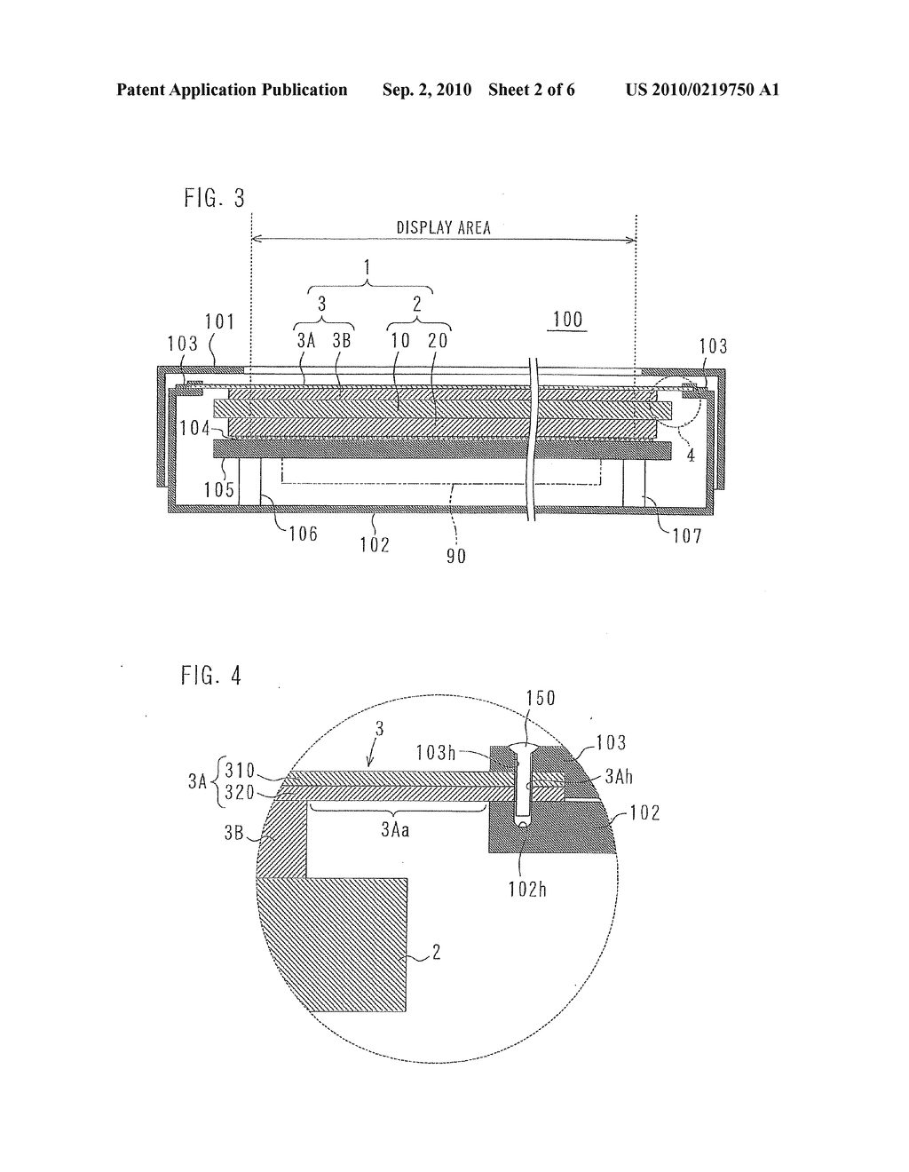 DISPLAY PANEL DEVICE WITH A LIGHT-PERMEABLE FRONT SHEET - diagram, schematic, and image 03