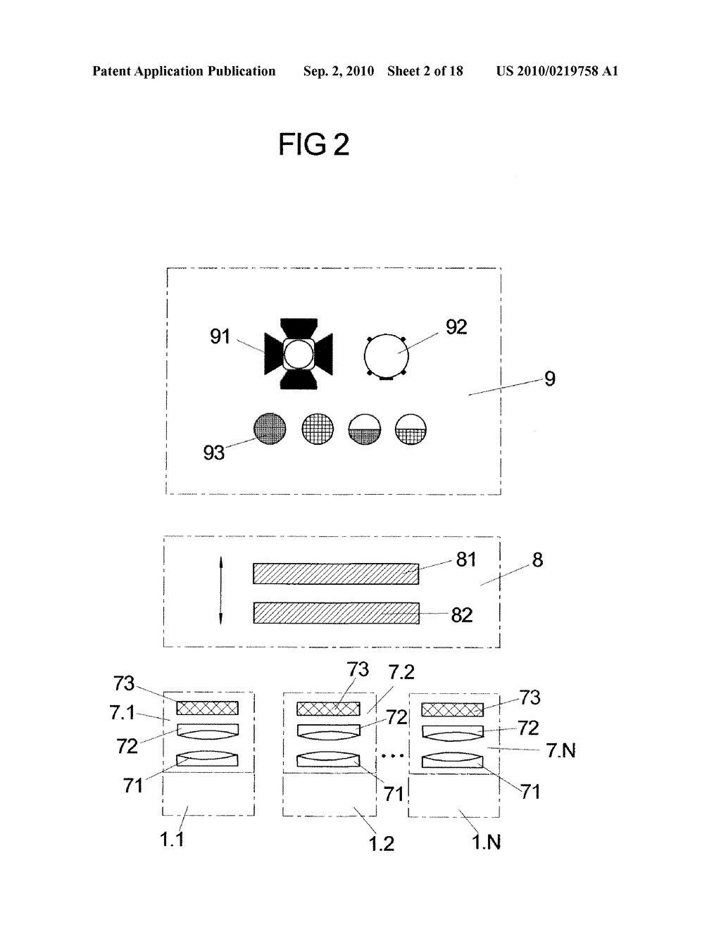 LIGHTING DEVICE COMPRISING A PLURALITY OF CONTROLLABLE LIGHT-EMITTING DIODES - diagram, schematic, and image 03