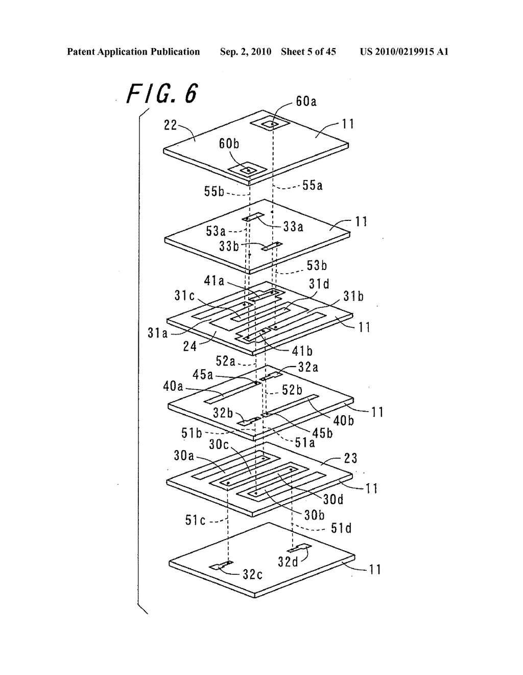 Bandpass Filter, and Wireless Communication Module and Wireless Communication Apparatus Which Employ the Bandpass Filter - diagram, schematic, and image 06