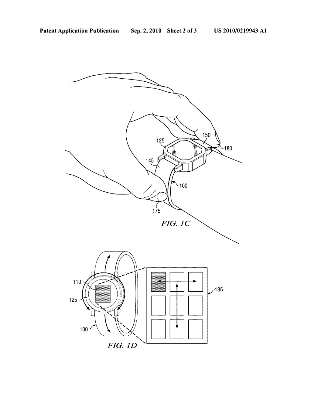 Touch Sensitive Wearable Band Apparatus and Method - diagram, schematic, and image 03