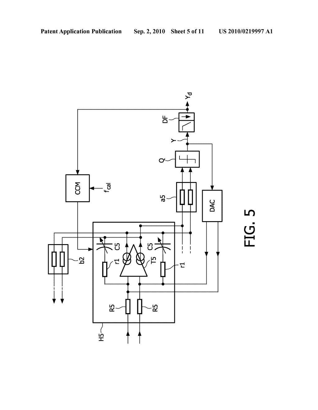 CONTINUOUS-TIME SIGMA-DELTA ANALOG-TO-DIGITAL CONVERTER WITH CAPACITOR AND/OR RESISTANCE DIGITAL SELF-CALIBRATION MEANS FOR RC SPREAD COMPENSATION - diagram, schematic, and image 06