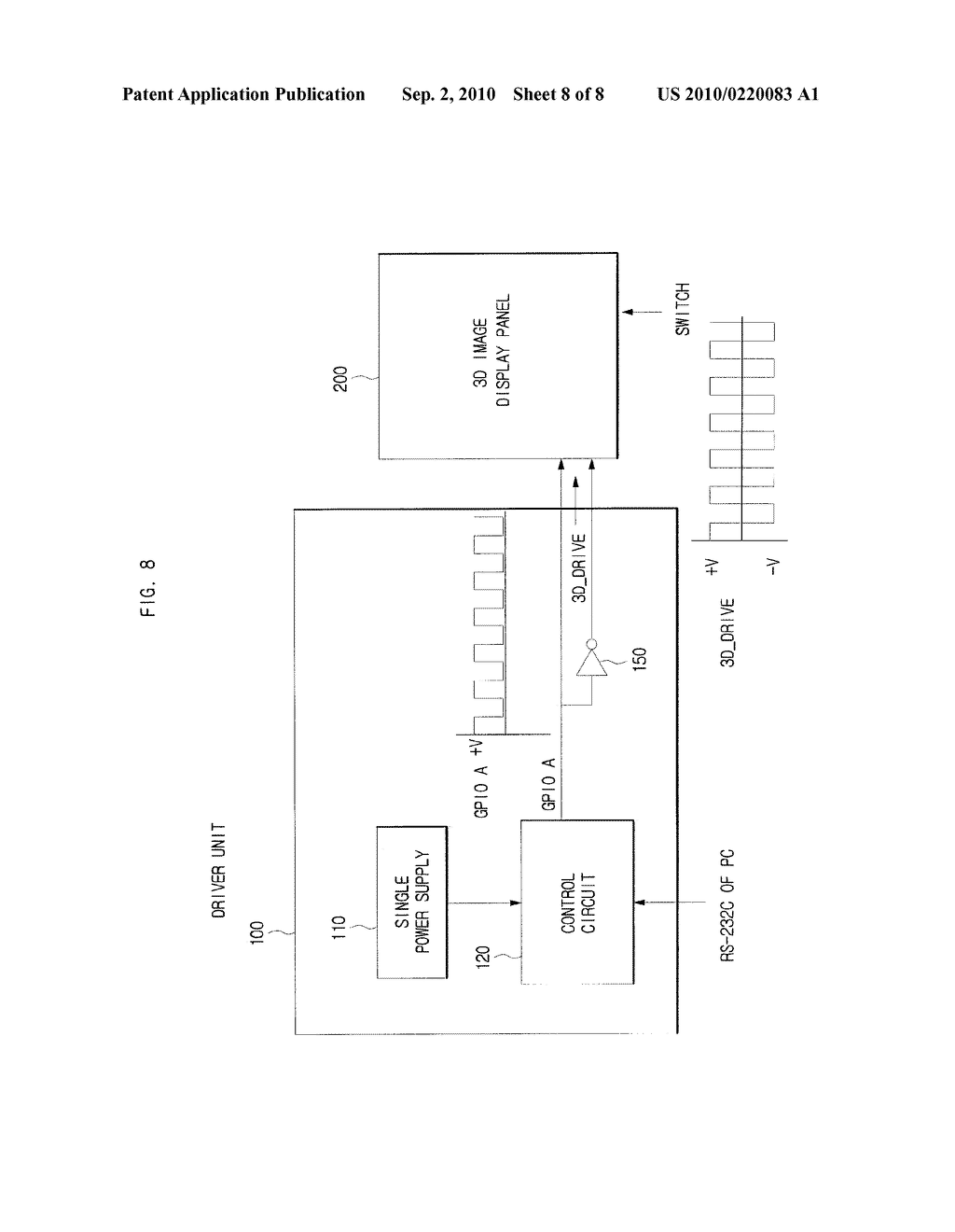 DRIVING APPARATUS OF 2D/3D IMAGE DISPLAY APPARATUS - diagram, schematic, and image 09