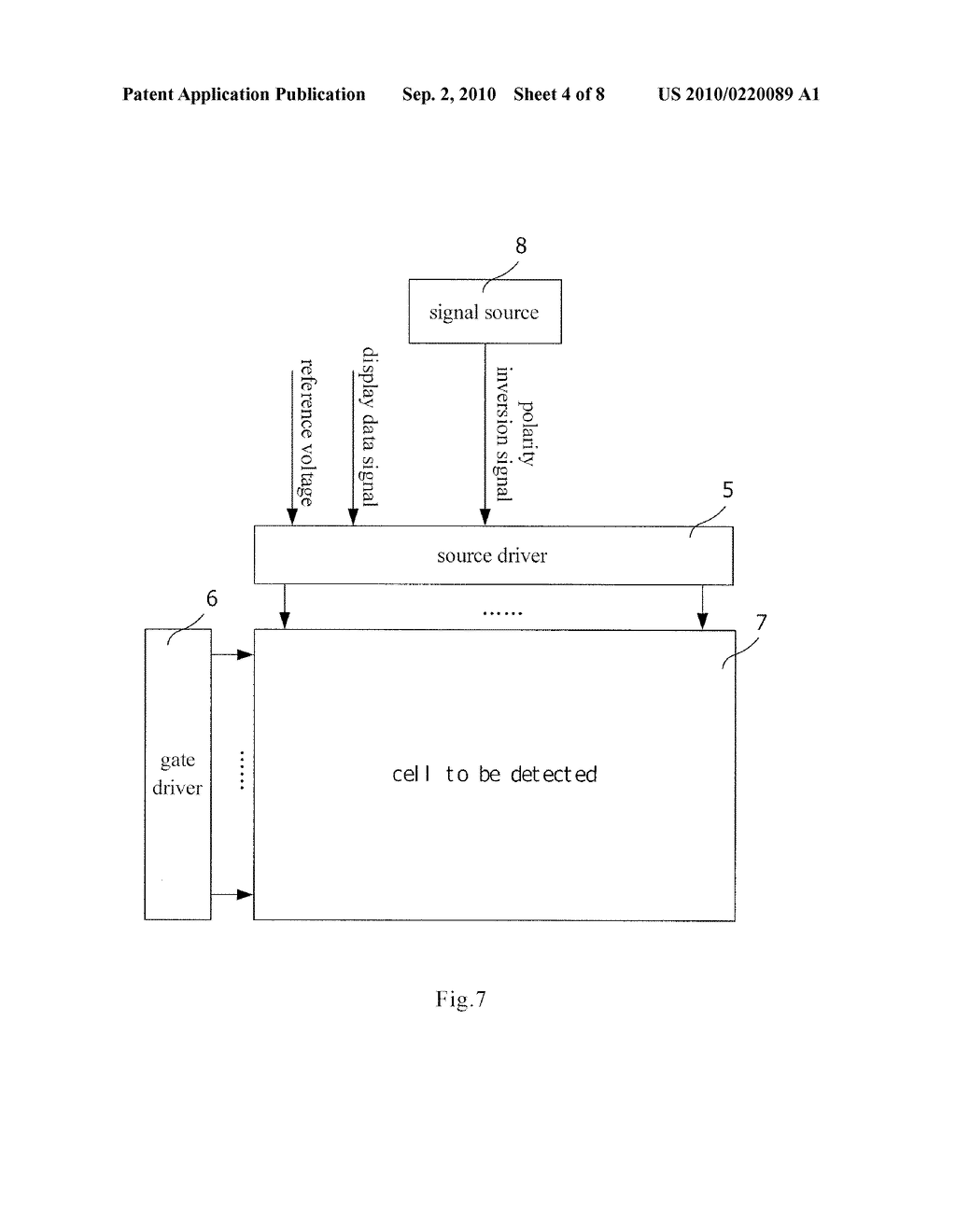 DETECTION CIRCUIT AND METHOD FOR A LIQUID CRYSTAL DISPLAY - diagram, schematic, and image 05