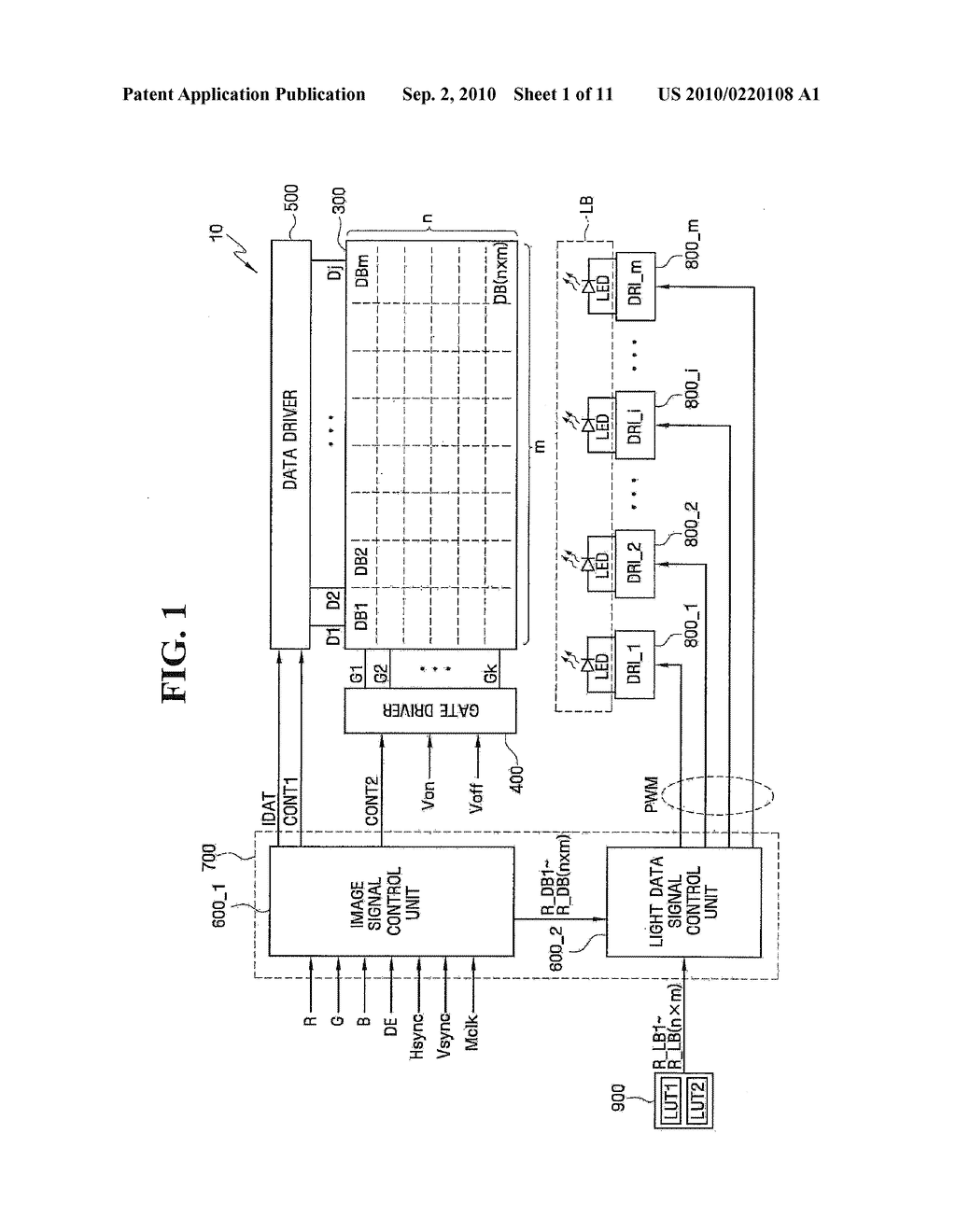 DISPLAY DEVICE AND METHOD OF DRIVING THE SAME - diagram, schematic, and image 02