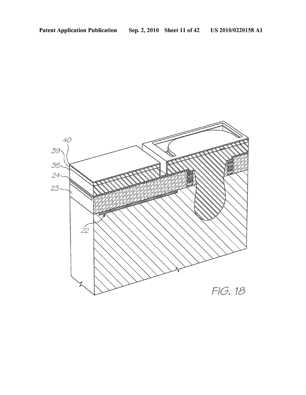 INKJET PRINTHEAD WITH NOZZLES SUPPLIED THROUGH APERTURES IN THE CHASSIS - diagram, schematic, and image 12