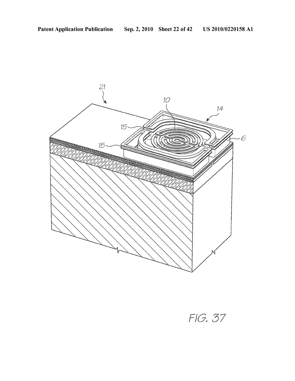 INKJET PRINTHEAD WITH NOZZLES SUPPLIED THROUGH APERTURES IN THE CHASSIS - diagram, schematic, and image 23