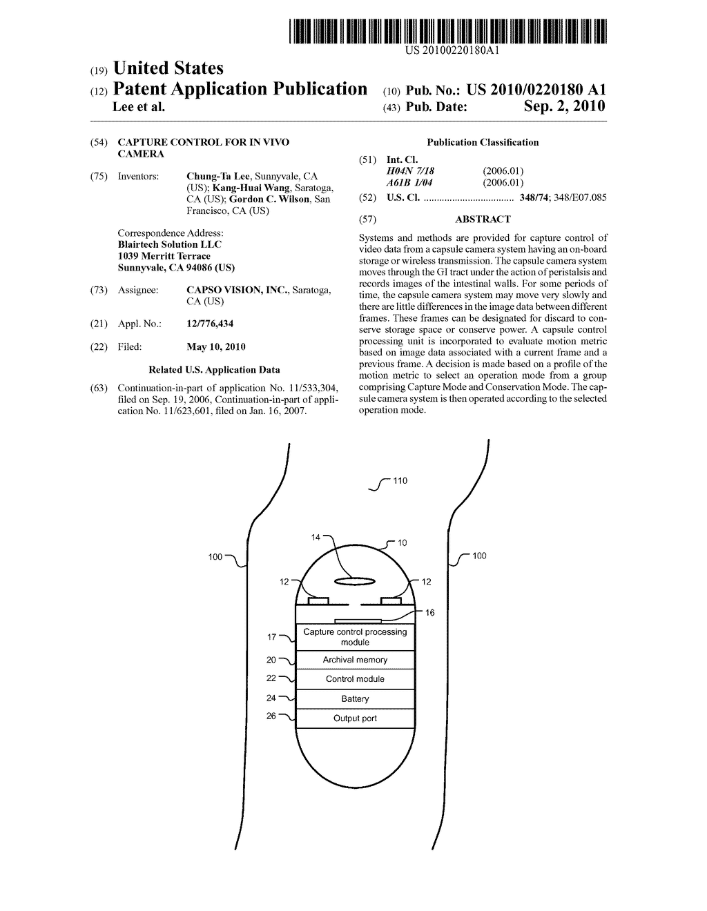 Capture Control for in vivo Camera - diagram, schematic, and image 01