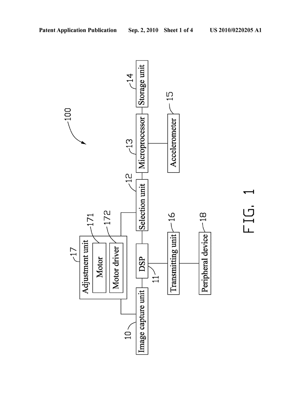 IMAGE CAPTURING DEVICE AND METHOD FOR ADJUSTING PHOTOGRAPHING ANGLE THEREOF - diagram, schematic, and image 02