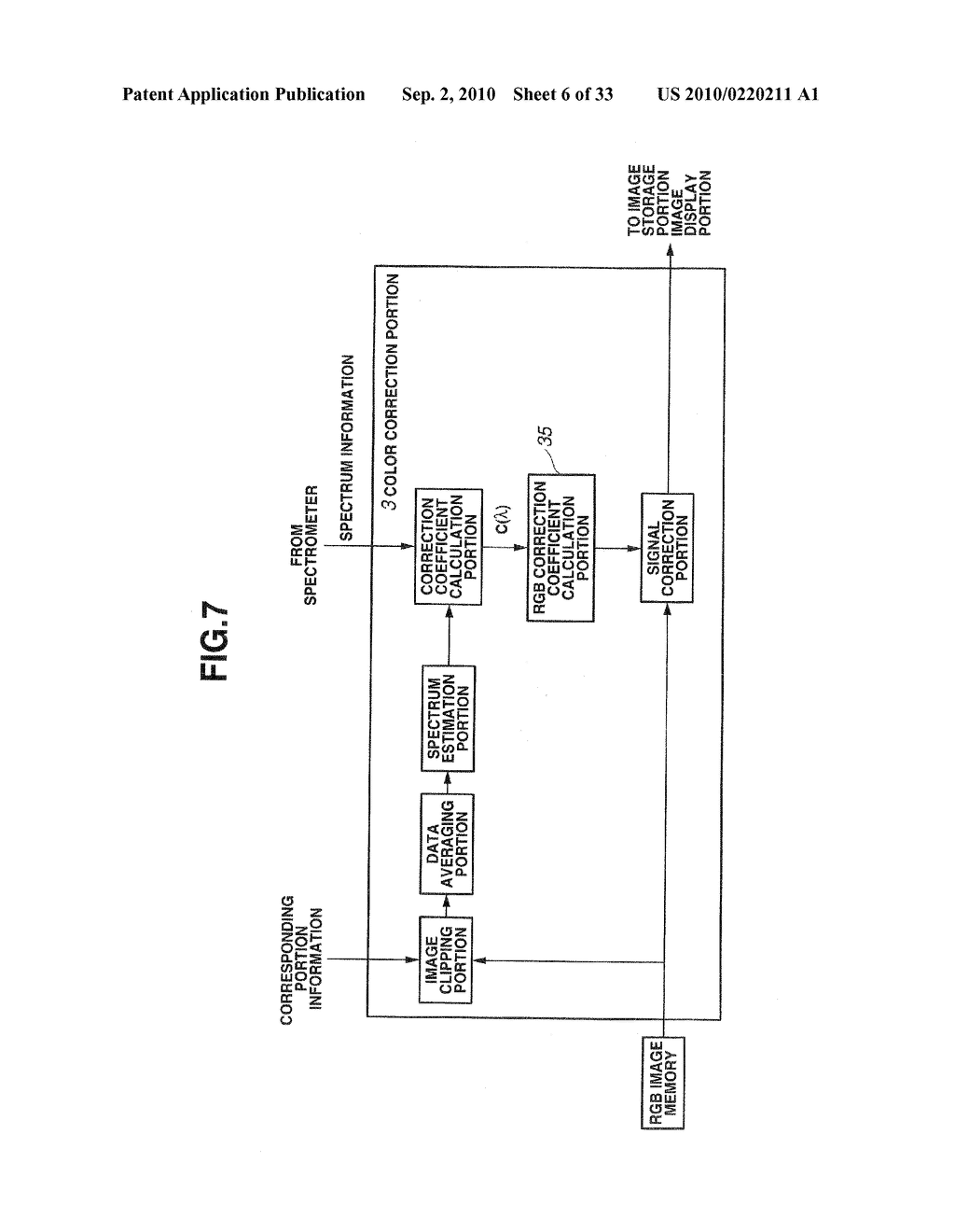 PHOTOGRAPHING SYSTEM FOR PERFORMING COLOR CORRECTION OF AN IMAGE OF A SUBJECT USING SPECTROSCOPIC INFORMATION OF THE SUBJECT - diagram, schematic, and image 07