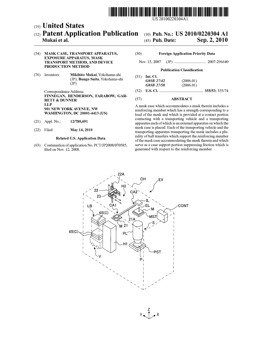 MASK CASE, TRANSPORT APPARATUS, EXPOSURE APPARATUS, MASK TRANSPORT METHOD, AND DEVICE PRODUCTION METHOD - diagram, schematic, and image 01