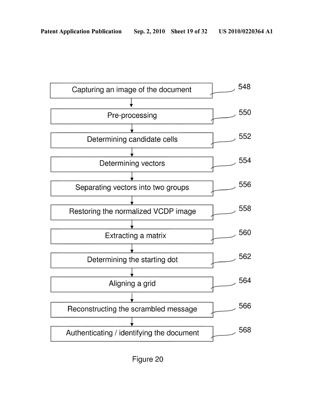 METHOD AND DEVICE FOR SECURING DOCUMENTS - diagram, schematic, and image 20