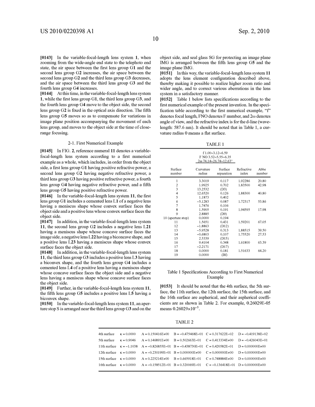 Variable-focal-length lens system and imaging apparatus - diagram, schematic, and image 29