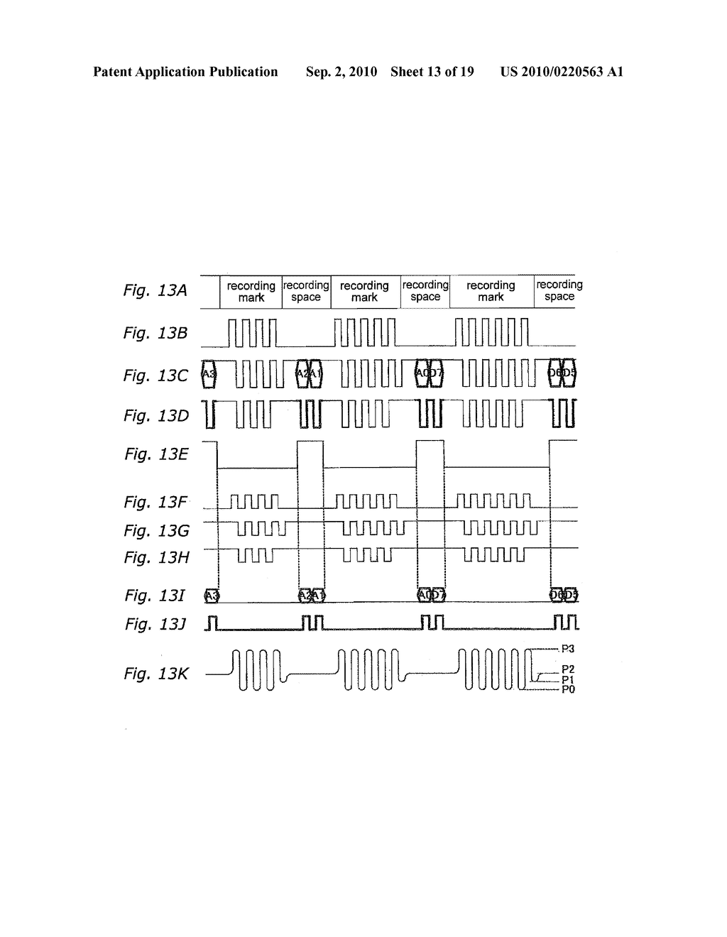 RECORDING CONTROL DEVICE, LASER DRIVE DEVICE, INFORMATION RECORDING DEVICE, SIGNAL TRANSMISSION METHOD, AND RECORDING/REPRODUCTION CONTROL DEVICE - diagram, schematic, and image 14