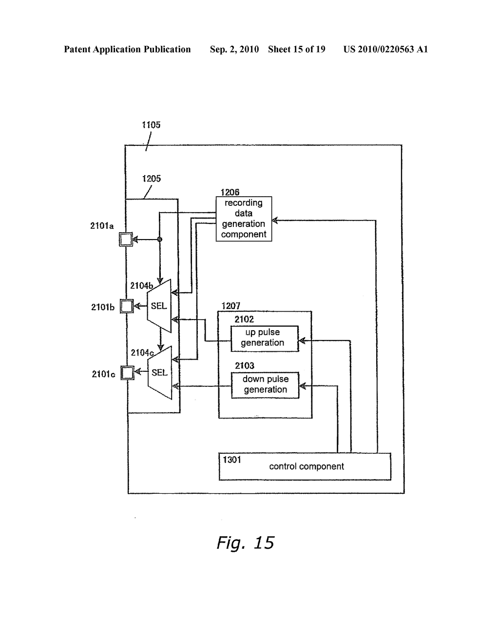 RECORDING CONTROL DEVICE, LASER DRIVE DEVICE, INFORMATION RECORDING DEVICE, SIGNAL TRANSMISSION METHOD, AND RECORDING/REPRODUCTION CONTROL DEVICE - diagram, schematic, and image 16