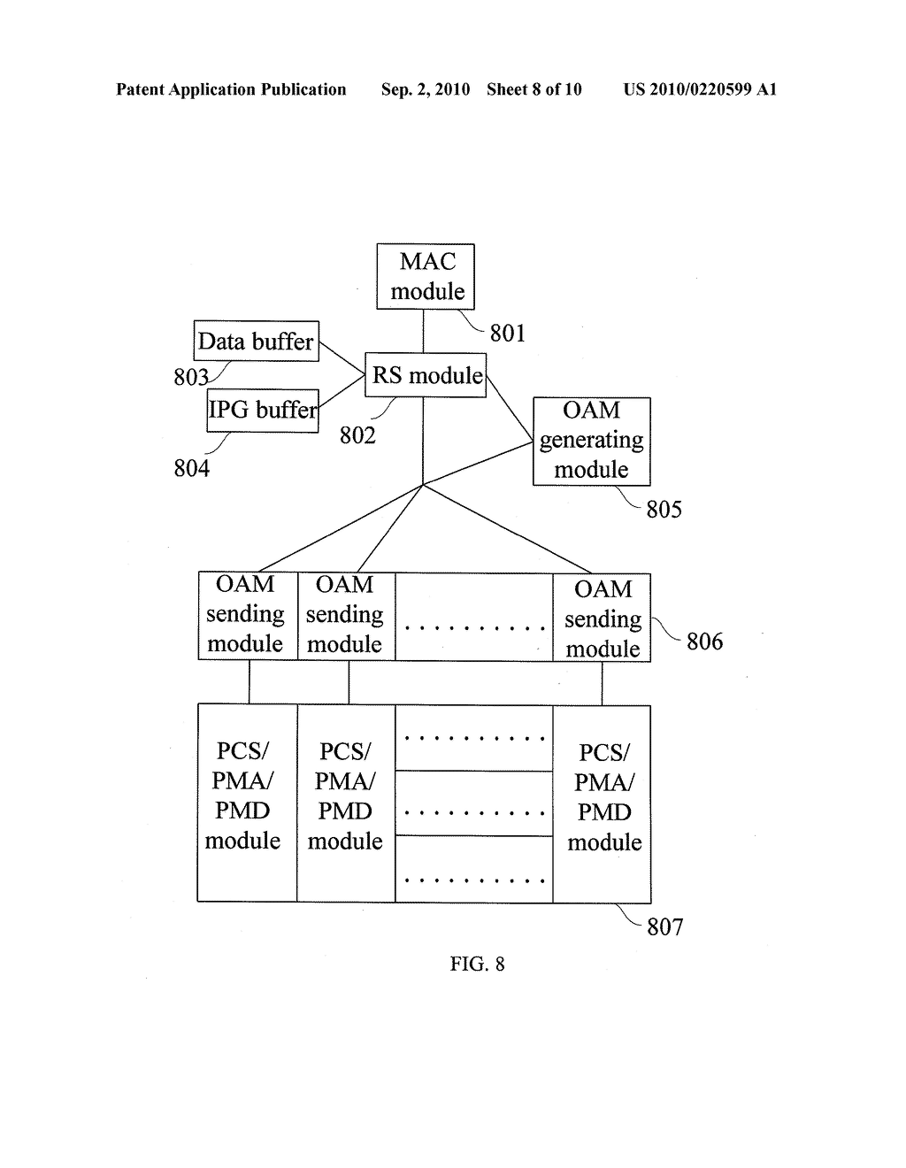 METHOD AND APPARATUS FOR SENDING AND RECEIVING ETHERNET PHYSICAL-LAYER OAM OVERHEAD - diagram, schematic, and image 09