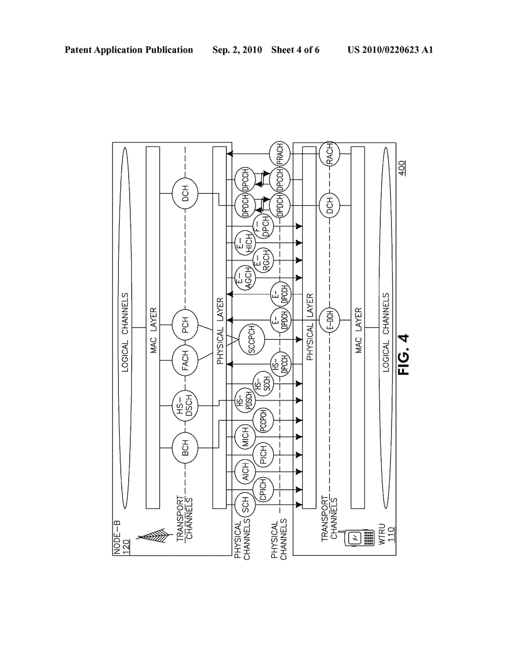 METHOD AND APPARATUS FOR EXTENDING COVERAGE FOR UL TRANSMISSION OVER E-DCH IN IDLE MODE AND CELL_FACH STATE - diagram, schematic, and image 05