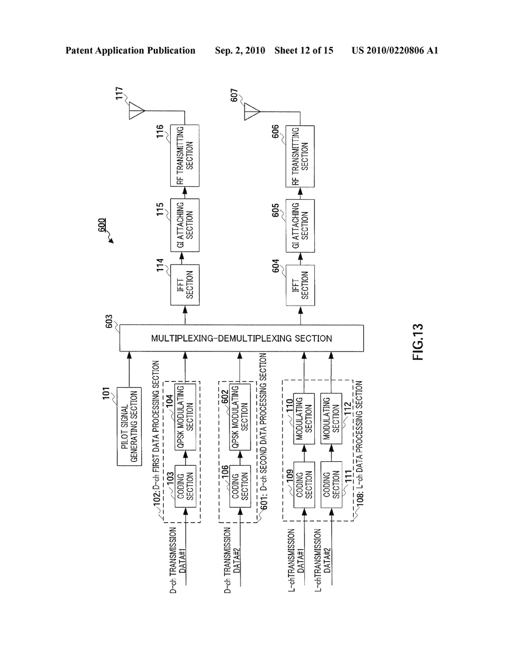 RADIO TRANSMITTING APPARATUS, RADIO RECEIVING APPARATUS AND WIRELESS COMMUNICATION METHOD - diagram, schematic, and image 13