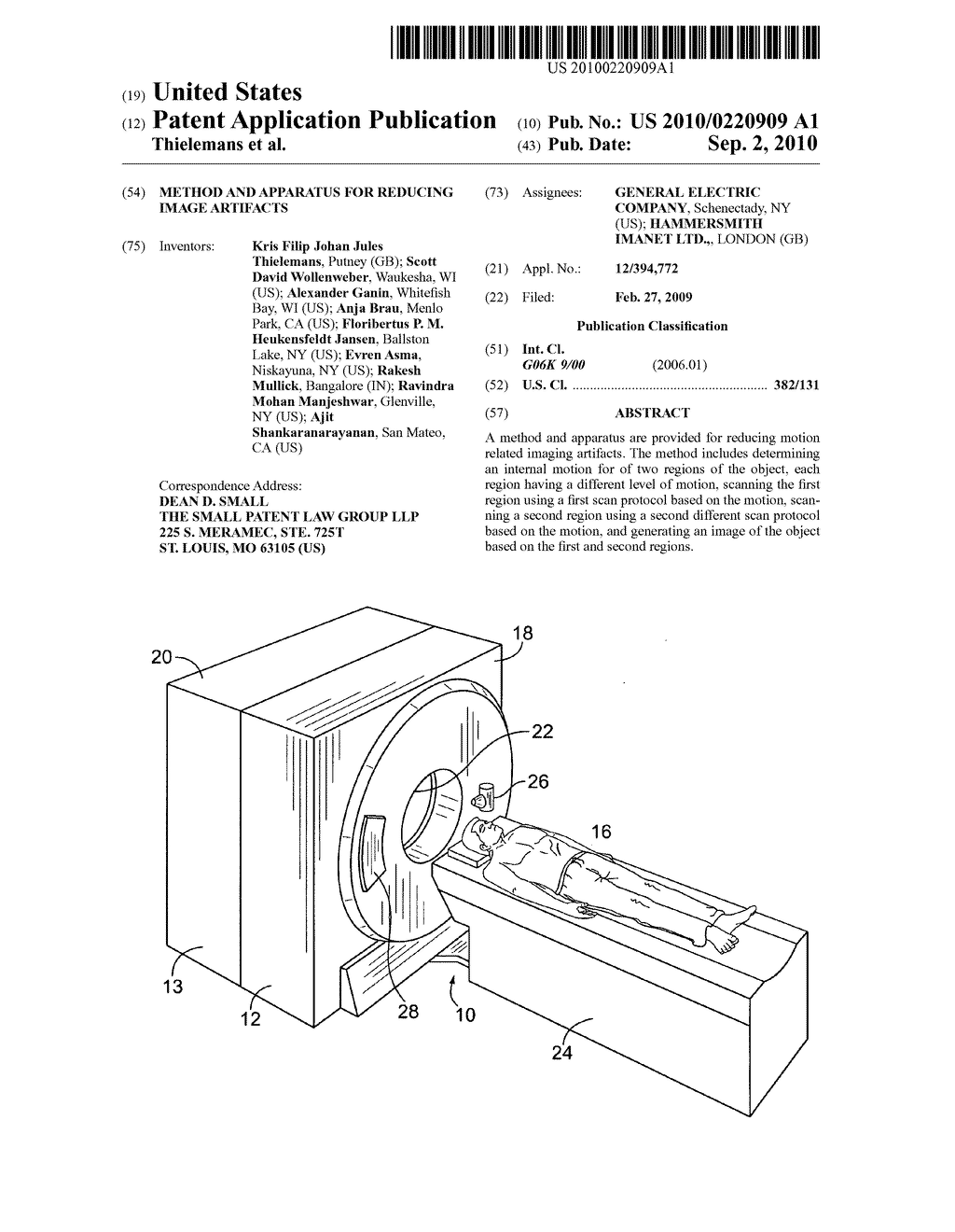 METHOD AND APPARATUS FOR REDUCING IMAGE ARTIFACTS - diagram, schematic, and image 01