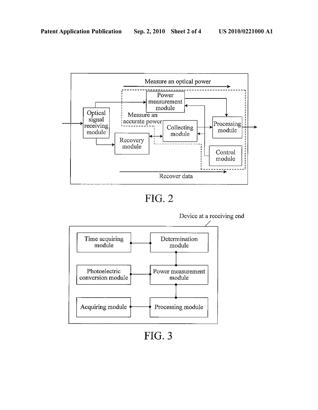 METHOD AND DEVICE AND COMMUNICATION SYSTEM FOR MEASURING OPTICAL POWER - diagram, schematic, and image 03