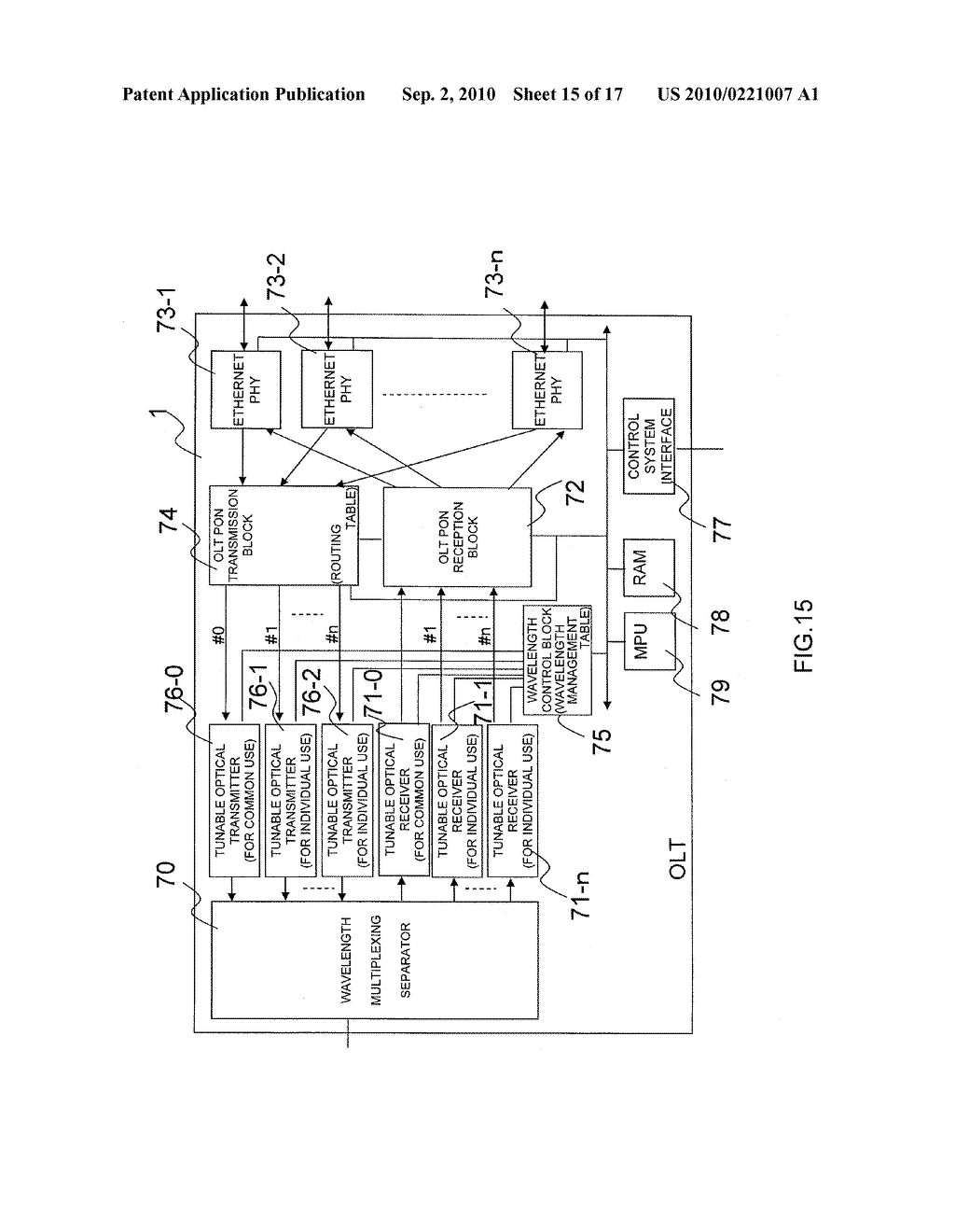 PASSIVE OPTICAL NETWORK SYSTEM, OPTICAL LINE TERMINAL, AND OPTICAL NETWORK UNIT - diagram, schematic, and image 16