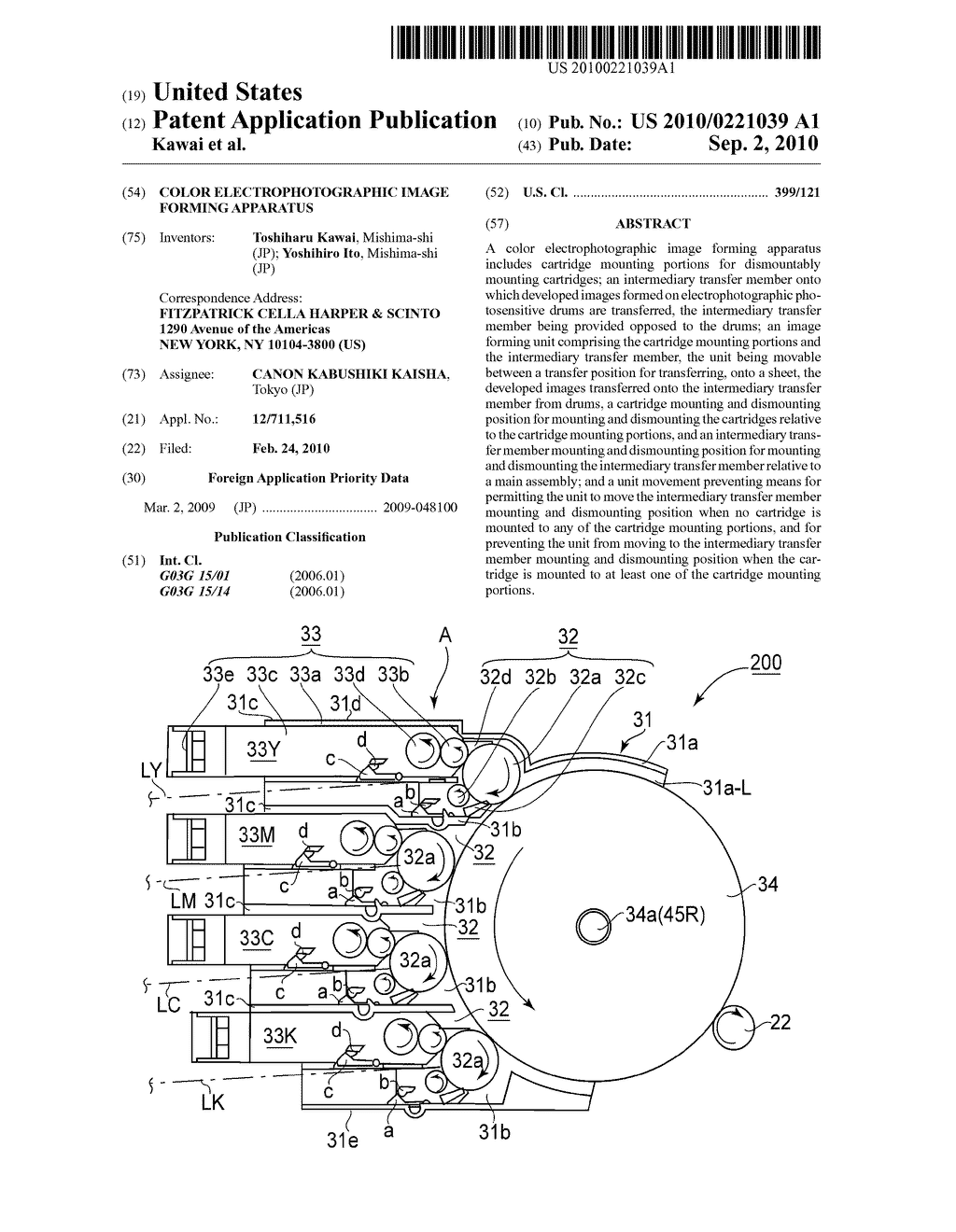 COLOR ELECTROPHOTOGRAPHIC IMAGE FORMING APPARATUS - diagram, schematic, and image 01