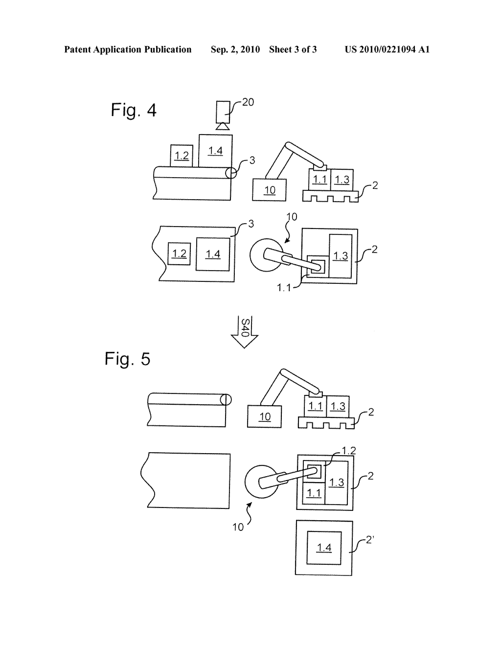 METHOD AND AUTOMATED MANIPULATOR SYSTEM FOR PALLETIZING PACKAGES DEPENDENT ON A GRIP POSITION OF THE PACKAGES - diagram, schematic, and image 04