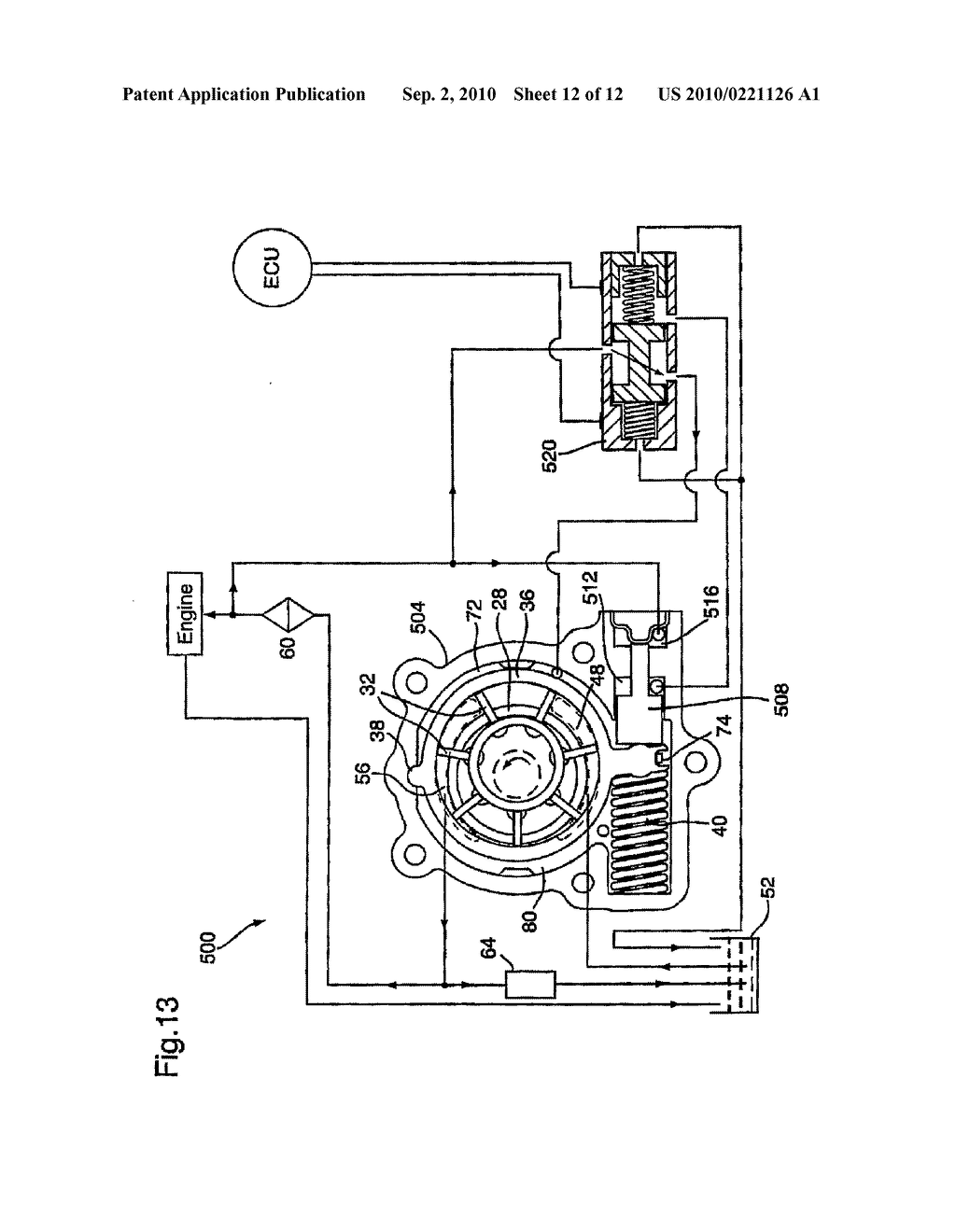 Variable Displacement Variable Pressure Vane Pump System - diagram, schematic, and image 13