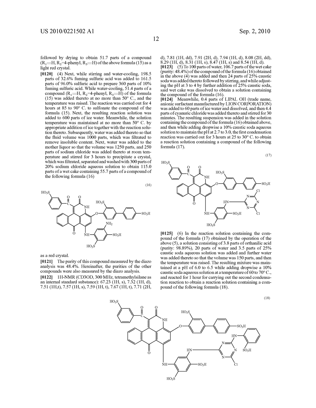 Anthrapyridone Compound and Salt Thereof, Magenta Ink Composition Containing the Anthrapyridone Compound, and Colored Article - diagram, schematic, and image 13