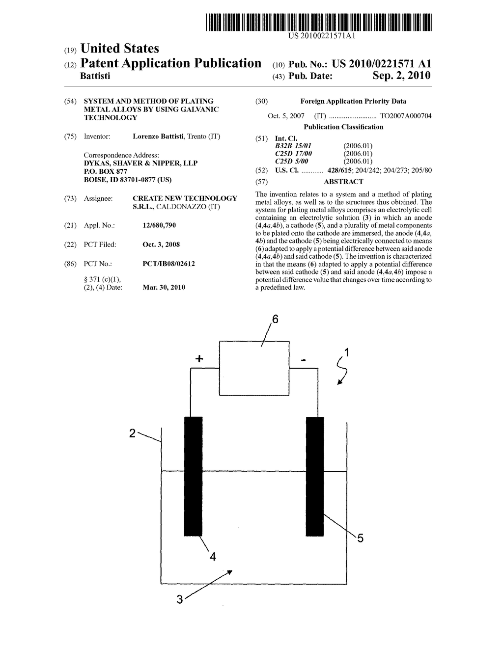 SYSTEM AND METHOD OF PLATING METAL ALLOYS BY USING GALVANIC TECHNOLOGY - diagram, schematic, and image 01