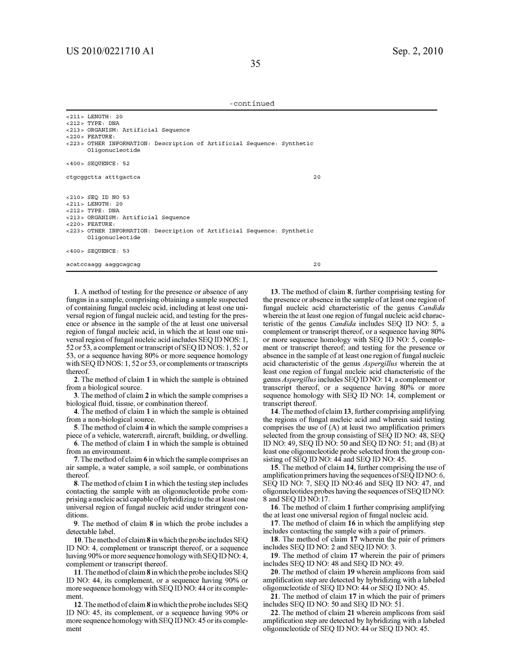 ASSAYS FOR FUNGAL INFECTION - diagram, schematic, and image 58