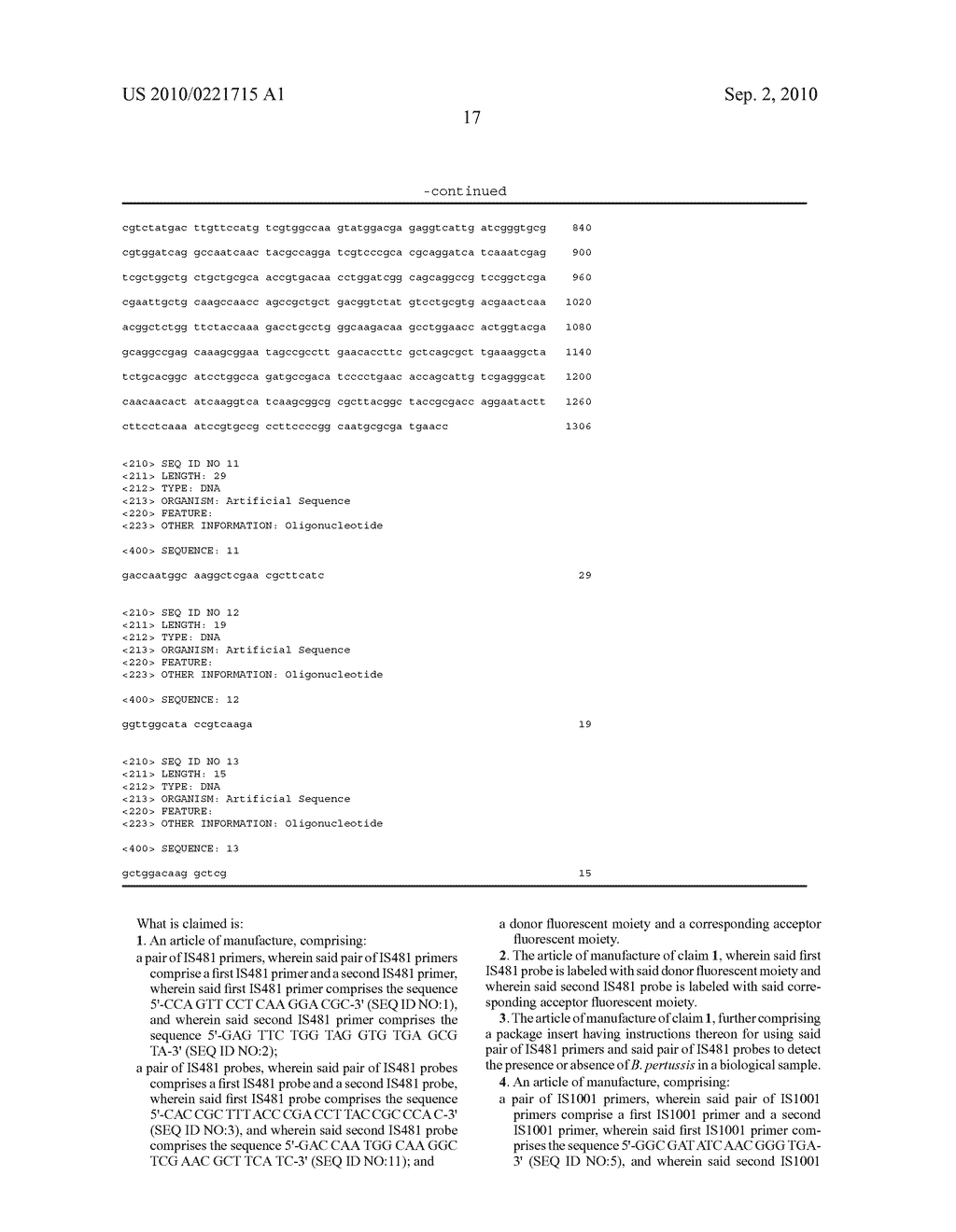 DETECTION OF BORDETELLA - diagram, schematic, and image 18