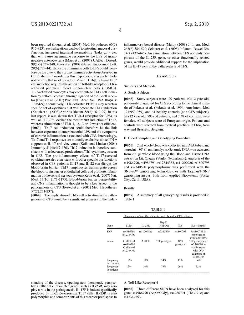 METHODS AND COMPOSITIONS FOR EVALUATING CHRONIC IMMUNE DISEASES - diagram, schematic, and image 09