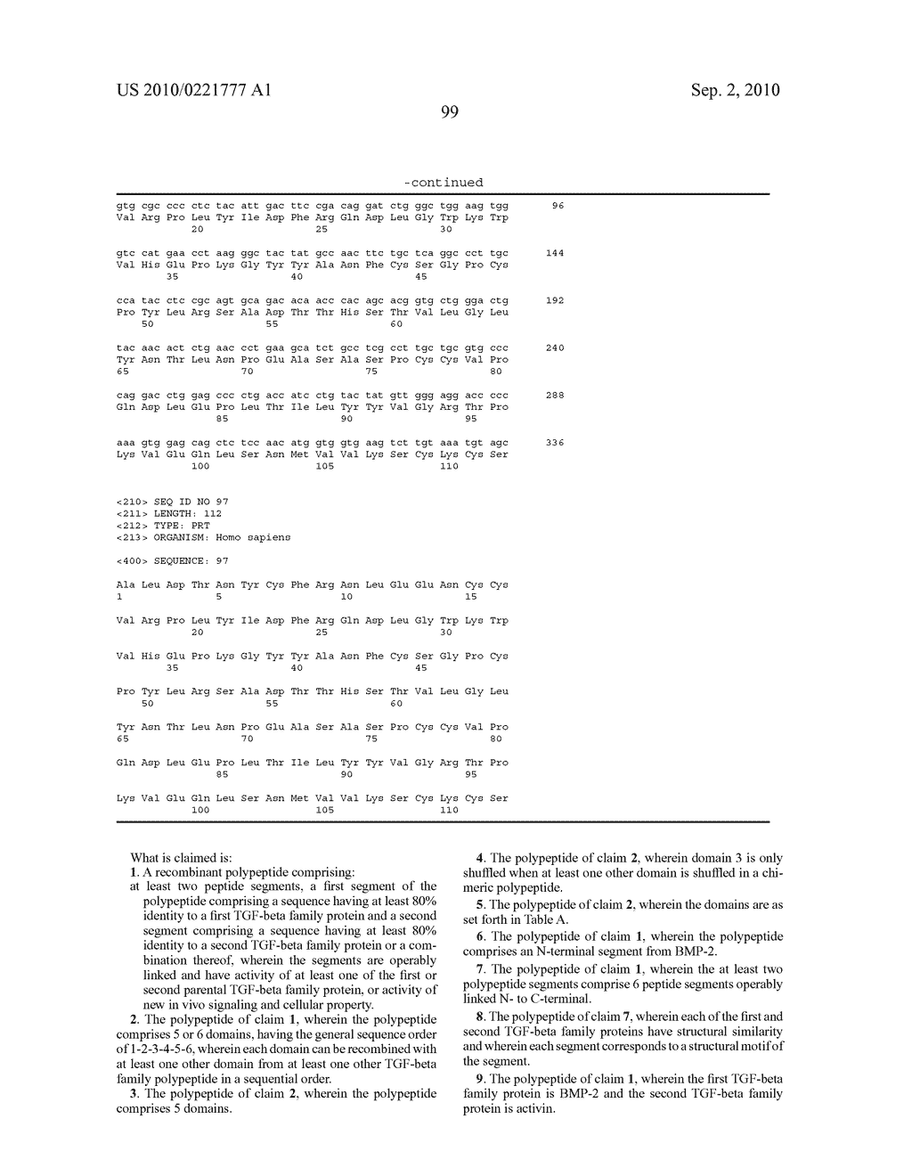 DESIGNER LIGANDS OF TGF-BETA SUPERFAMILY - diagram, schematic, and image 119