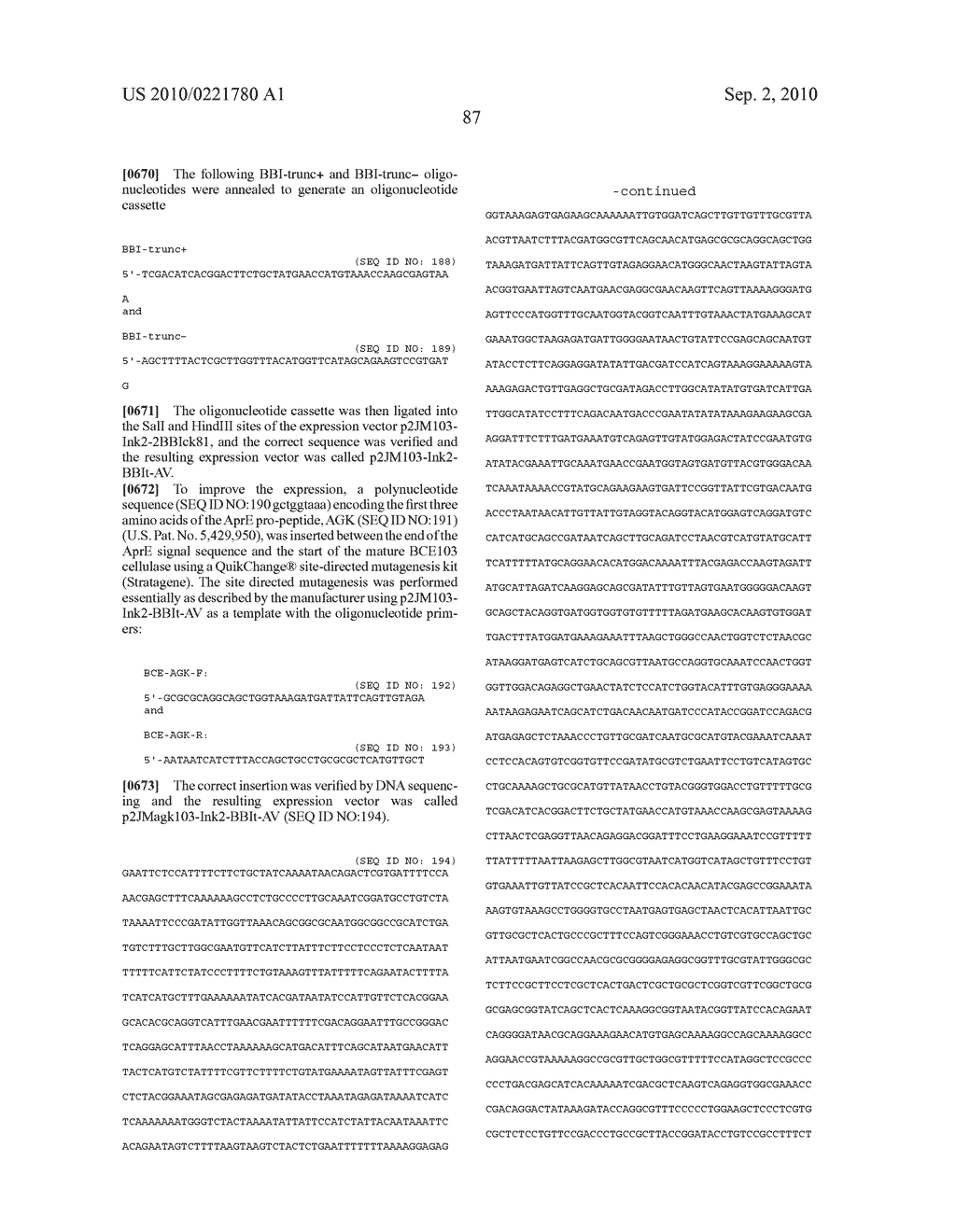 Modified Variant Bowman Birk Protease Inhibitors - diagram, schematic, and image 110